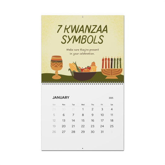 Kwanzaa Seven Principals (Spiralbound) Wall Calendar (2024)