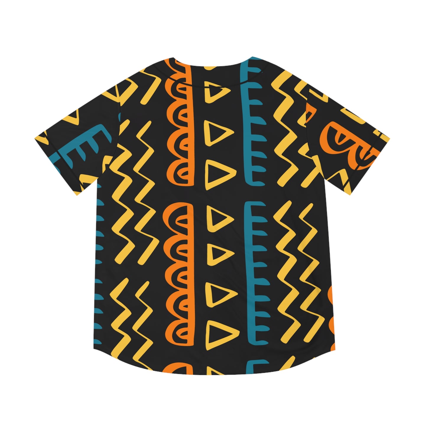 Tribal African Aztec Pattern - Men's Baseball Jersey (AOP)