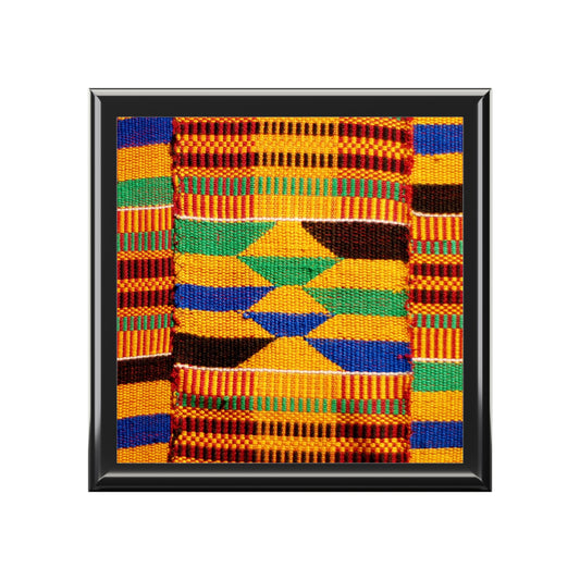 Kente Print Jewelry Box