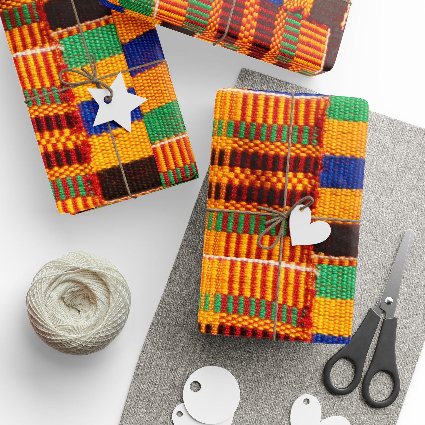 Kente Wrapping Paper, Matte or Glossy finish