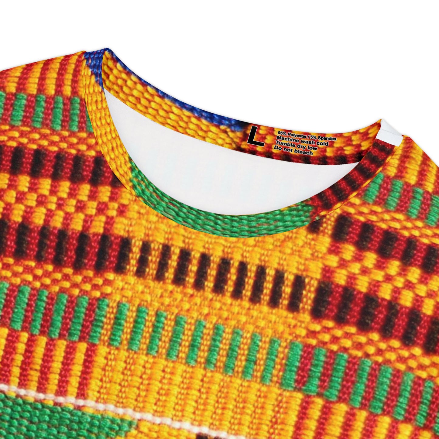 Kente Print Women's Short Sleeve Shirt (AOP)