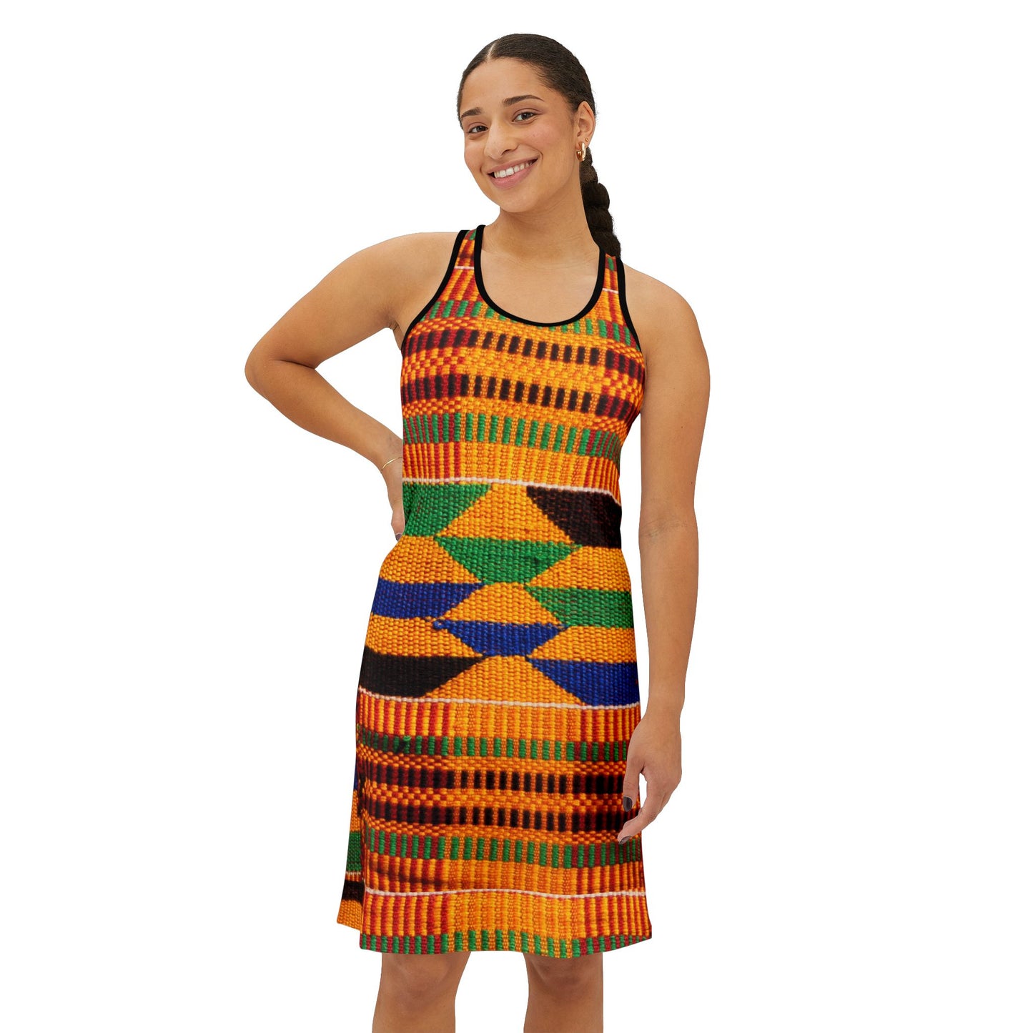 Kente Women's Racerback Dress (AOP)