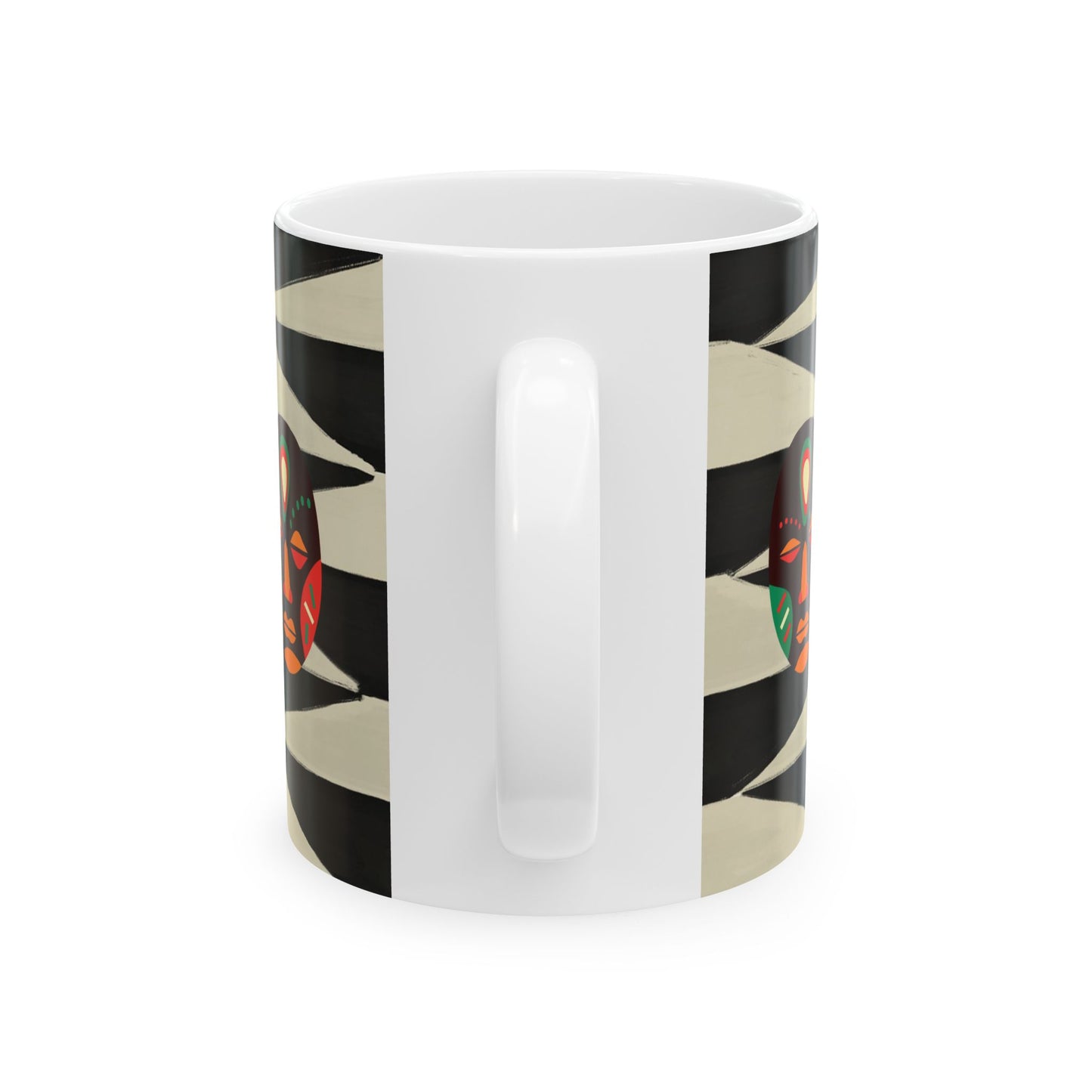 African Tribal Mask Ceramic Mug 11oz