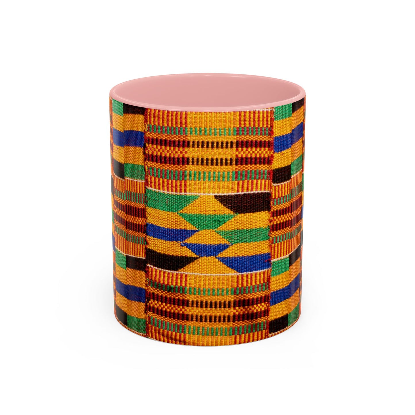 Kente Print Accent Coffee Mug, 11oz