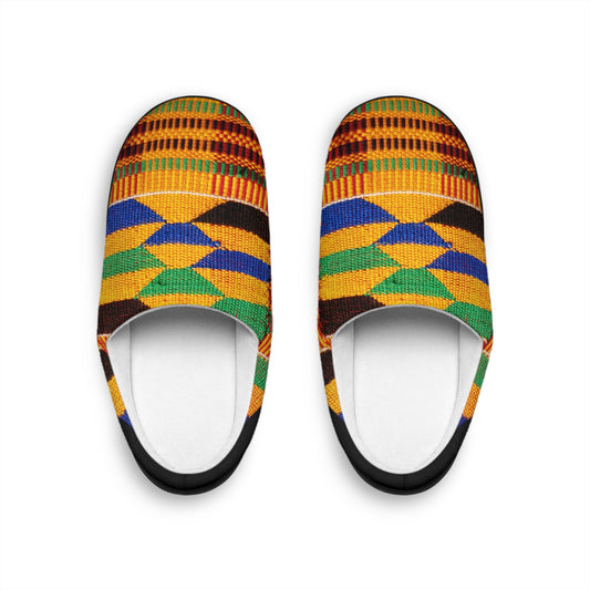 Kente Print Women's Indoor Slippers