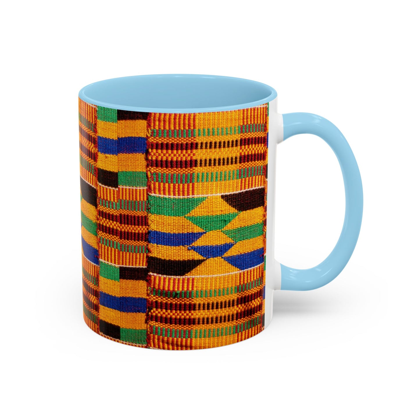 Kente Print Accent Coffee Mug, 11oz