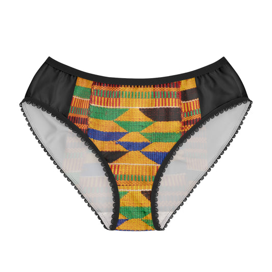 Kente Print Women's Briefs (AOP)