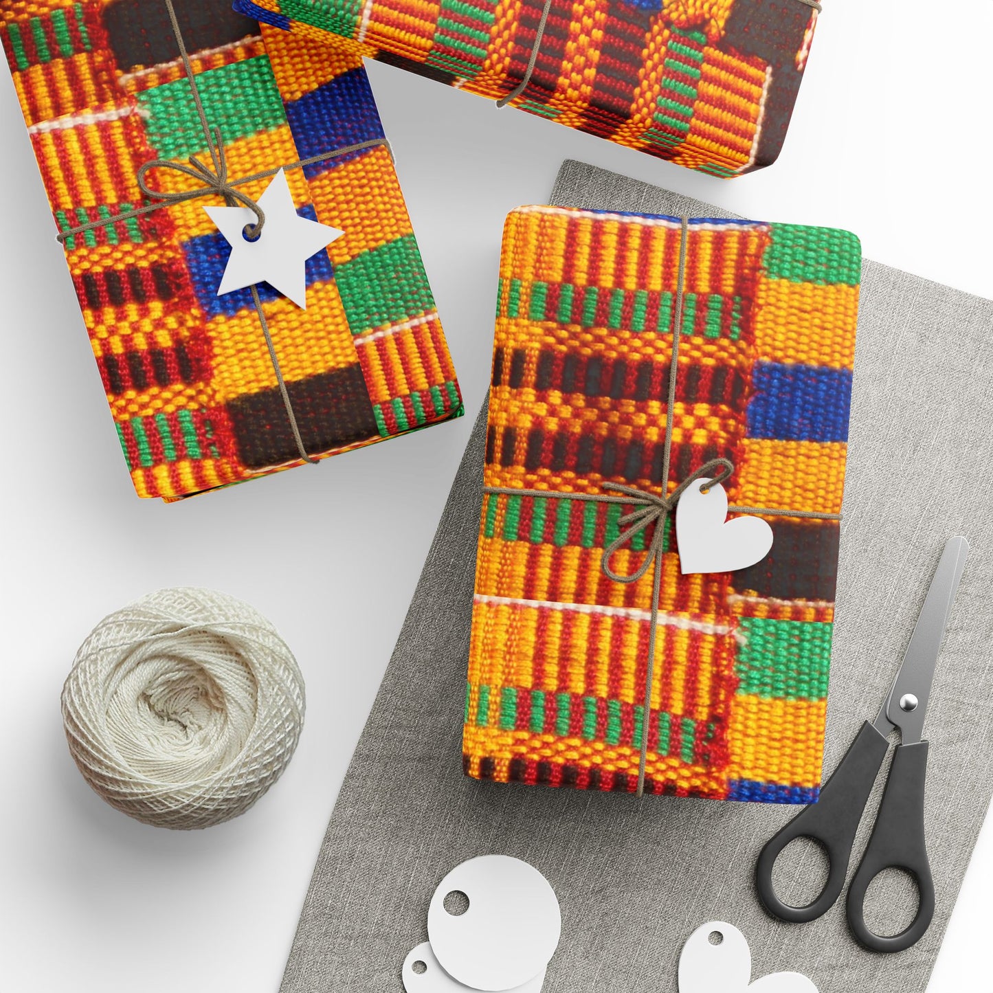 Kente Wrapping Paper, Matte or Glossy finish