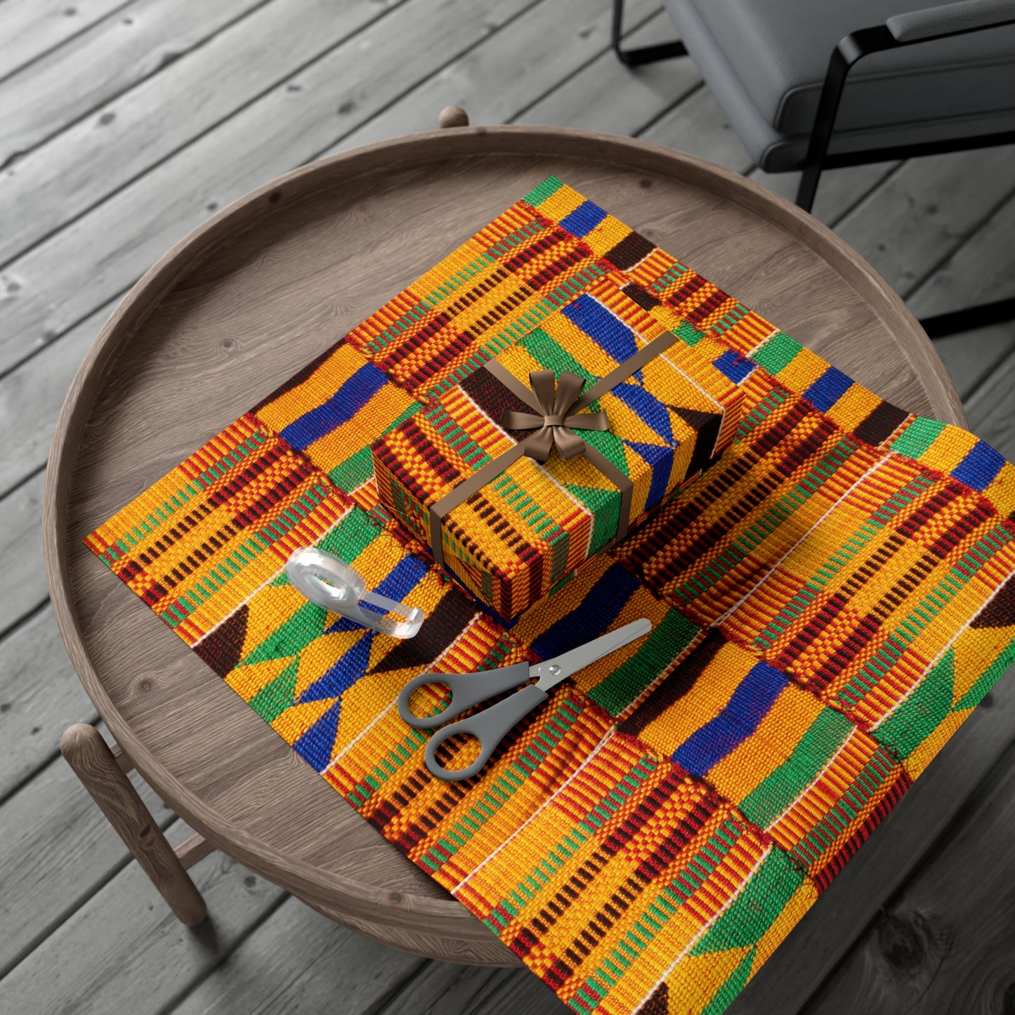 Kente Gift Wrap Paper, Matte or Satin finish