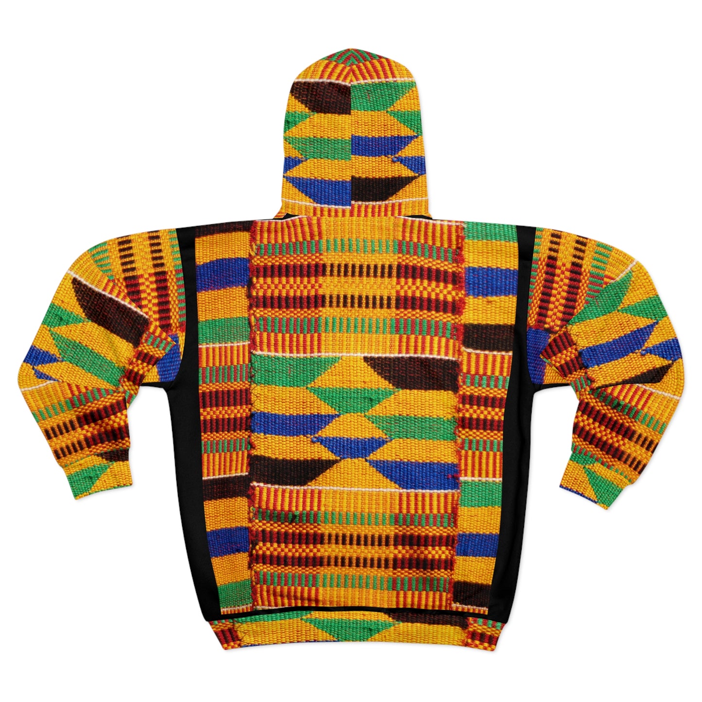 Kente Print Unisex Zip Hoodie (AOP)