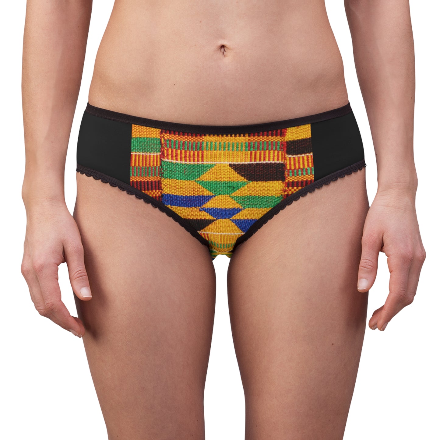 Kente Print Women's Briefs (AOP)