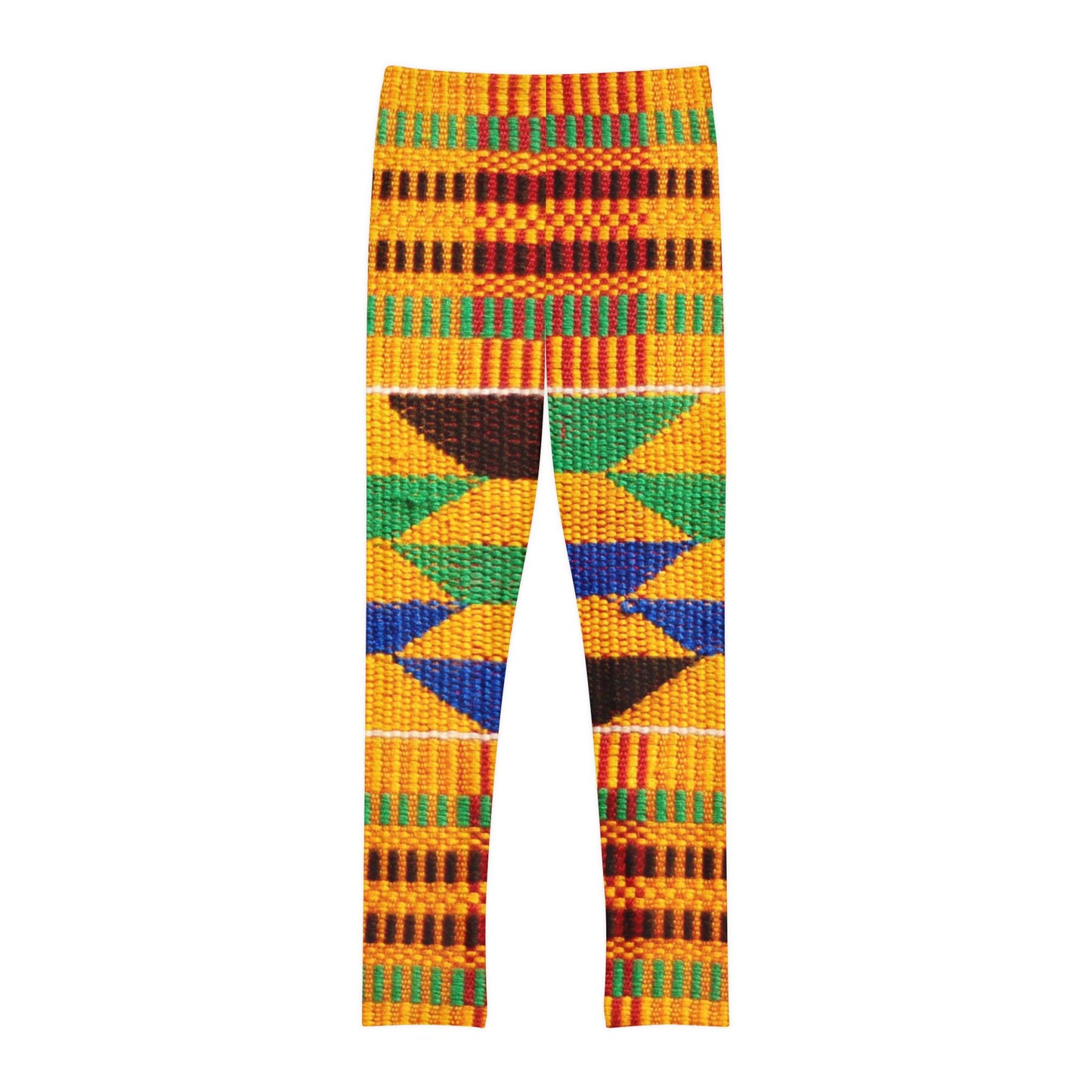 Kente Print Youth Full-Length Leggings (AOP)