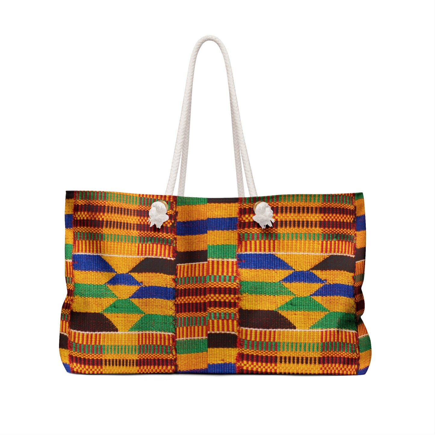 Kente Print Weekender Bag