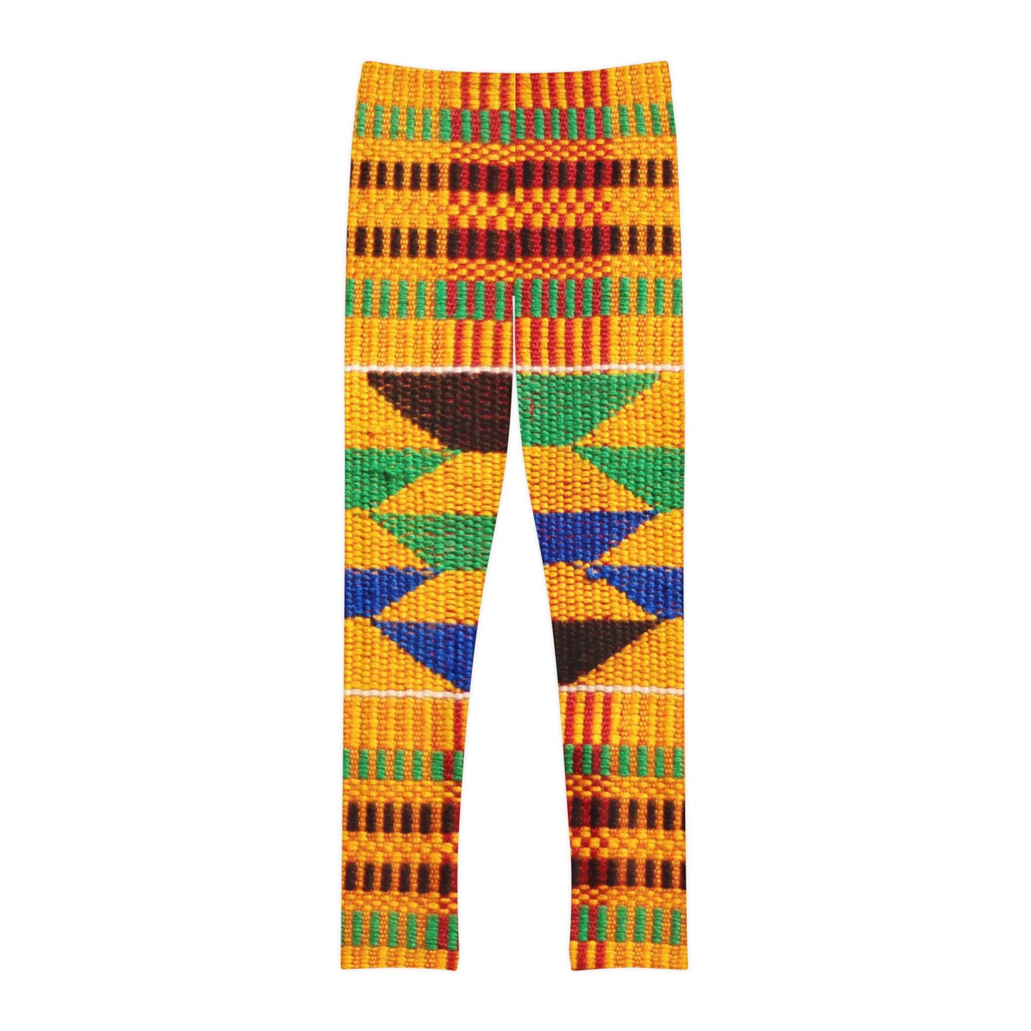 Kente Print Youth Full-Length Leggings (AOP)