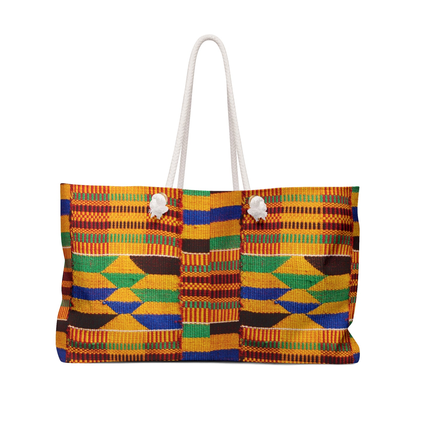 Kente Print Weekender Bag