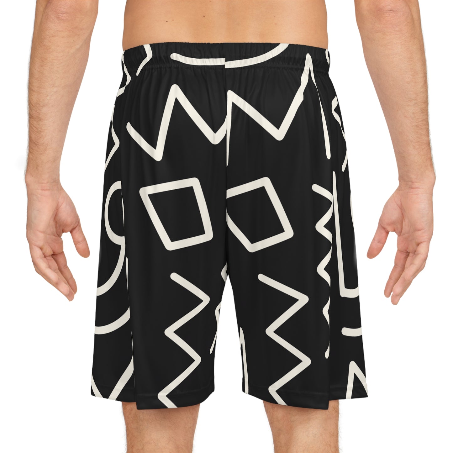 Tribal African Aztec Pattern - Basketball Shorts (AOP)