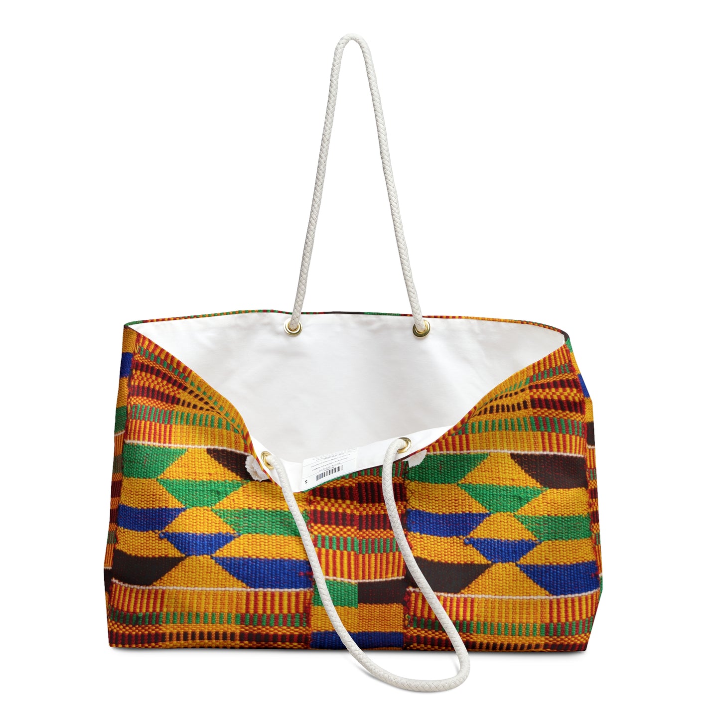 Kente Print Weekender Bag