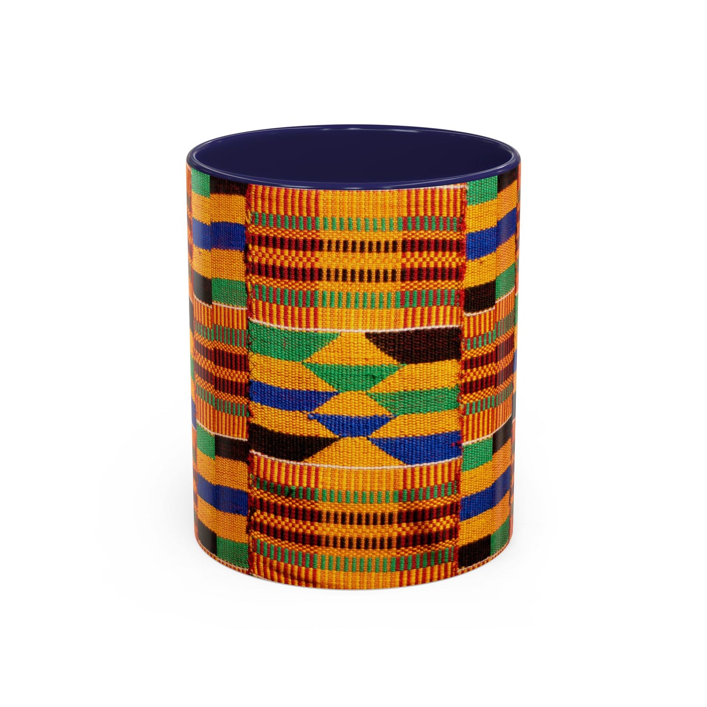 Kente Print Accent Coffee Mug, 11oz