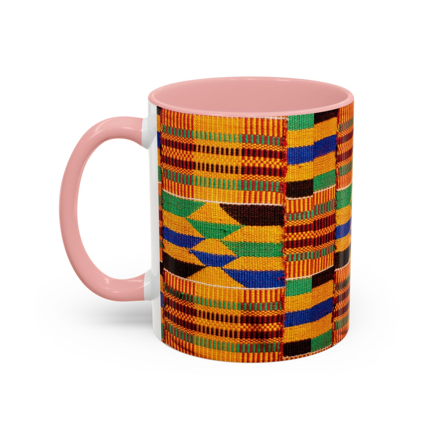 Kente Print Accent Coffee Mug, 11oz