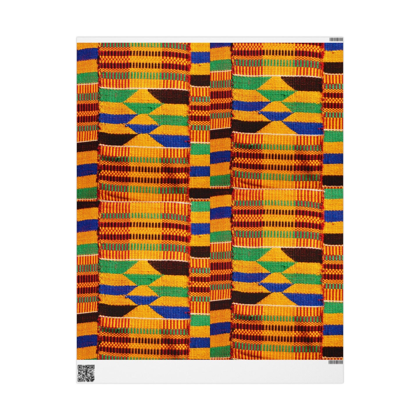 Kente Wrapping Paper, Matte or Glossy finish