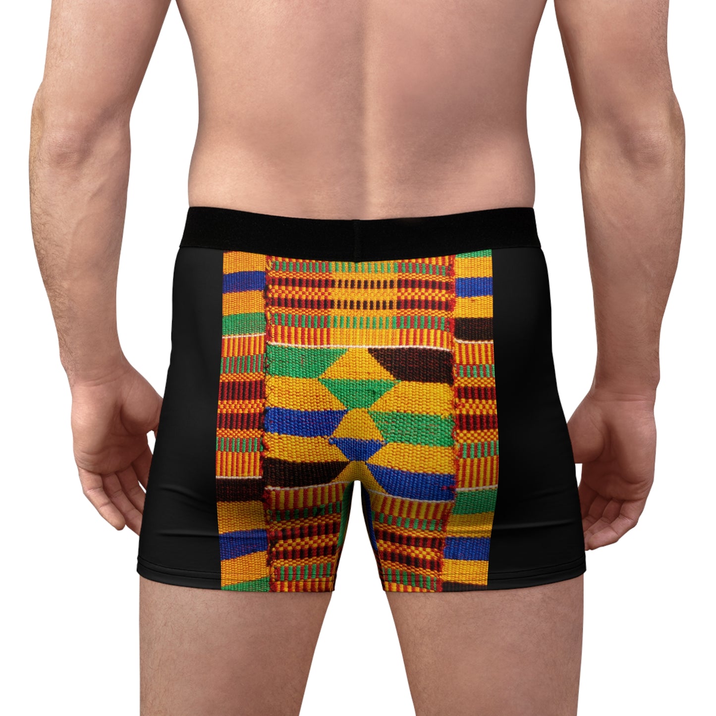 Kente Print Men's Boxer Briefs (AOP)