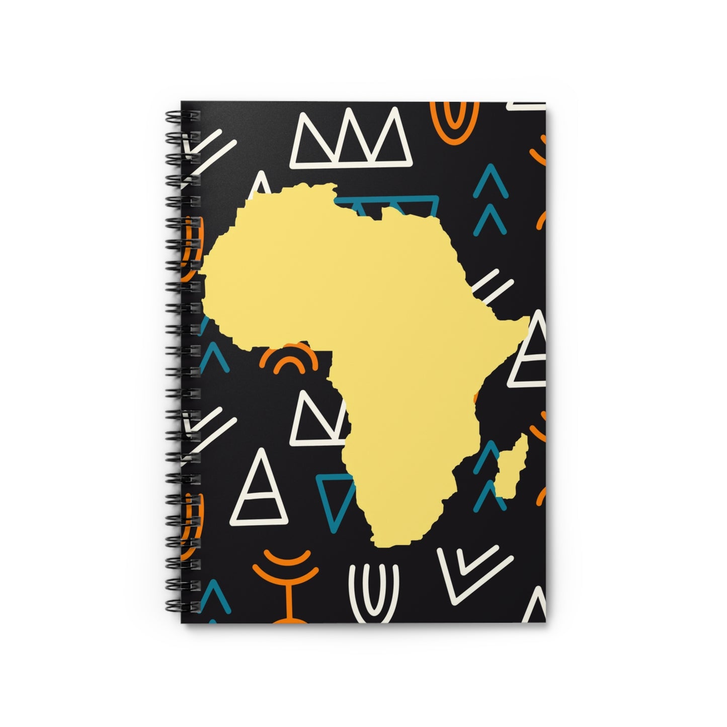 African Country Spiral Notebook - Ruled Line