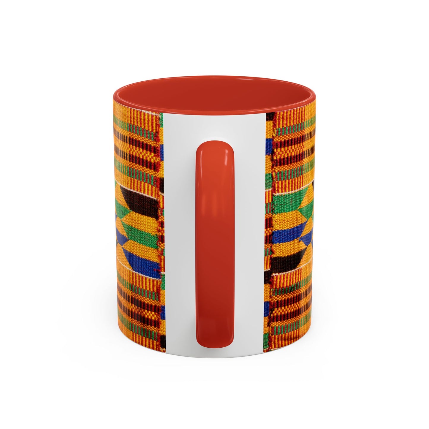 Kente Print Accent Coffee Mug, 11oz