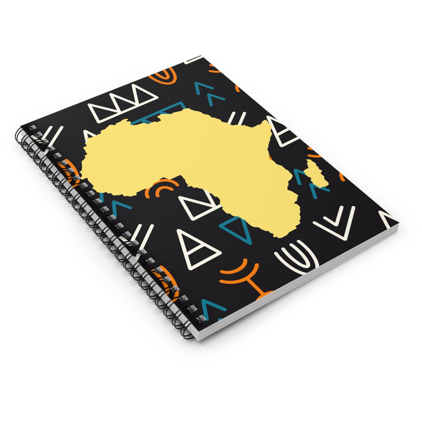 African Country Spiral Notebook - Ruled Line