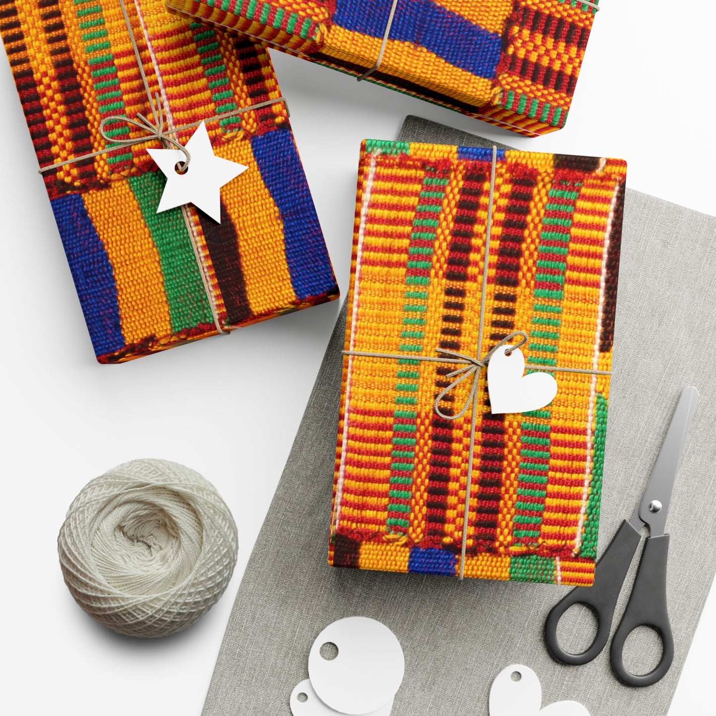 Kente Gift Wrap Paper, Matte or Satin finish