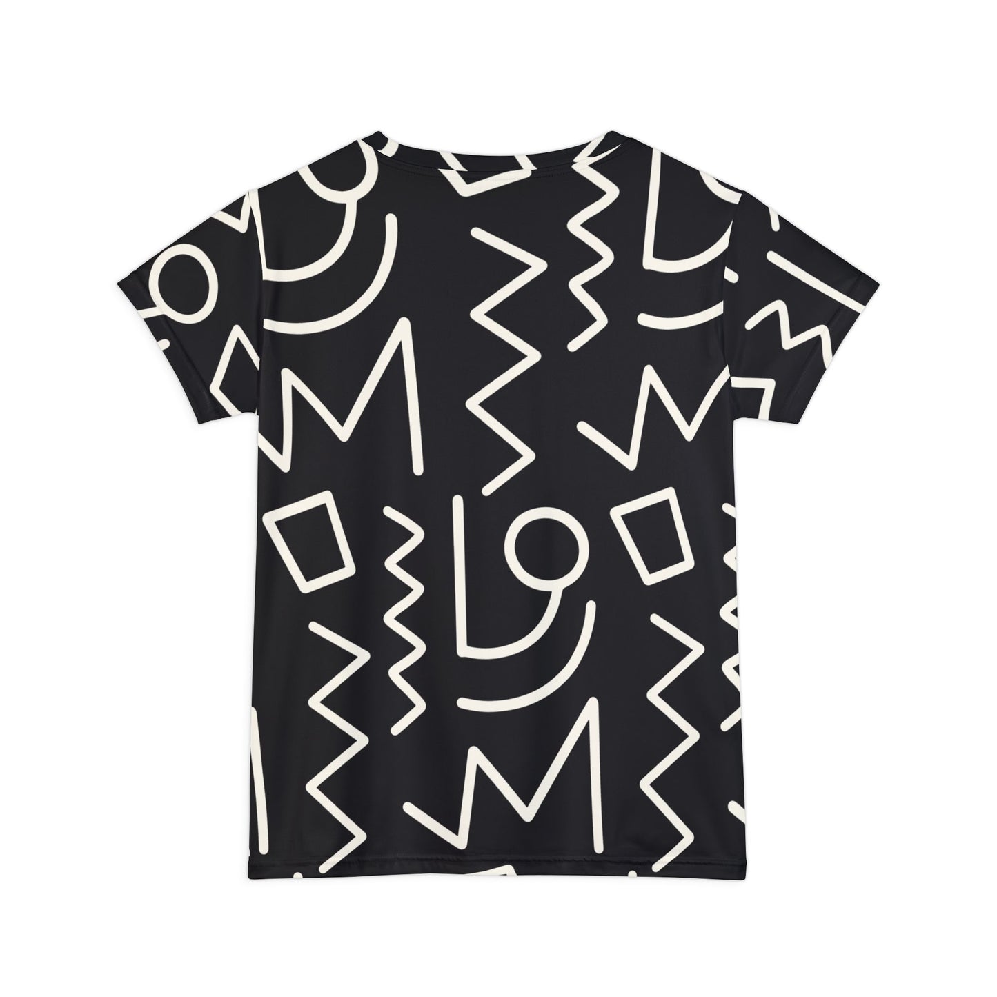 Tribal Print Women's Short Sleeve Shirt (AOP)