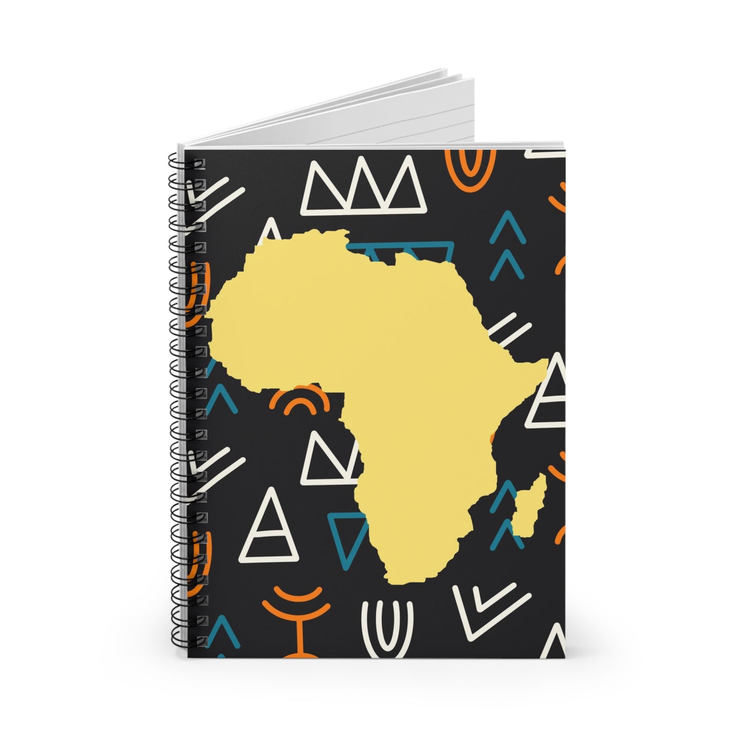 African Country Spiral Notebook - Ruled Line