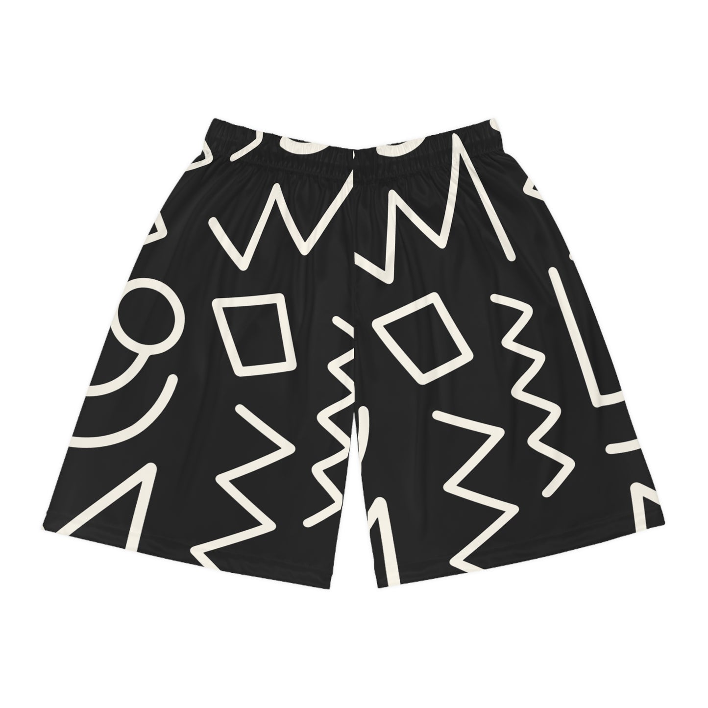 Tribal African Aztec Pattern - Basketball Shorts (AOP)