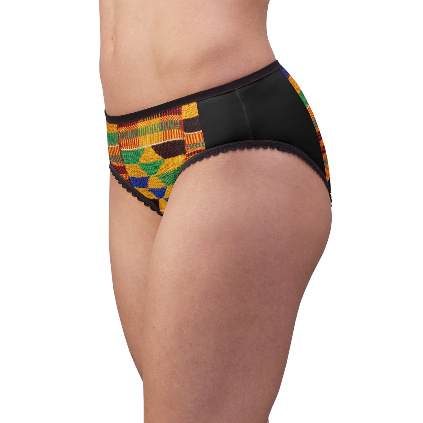 Kente Print Women's Briefs (AOP)