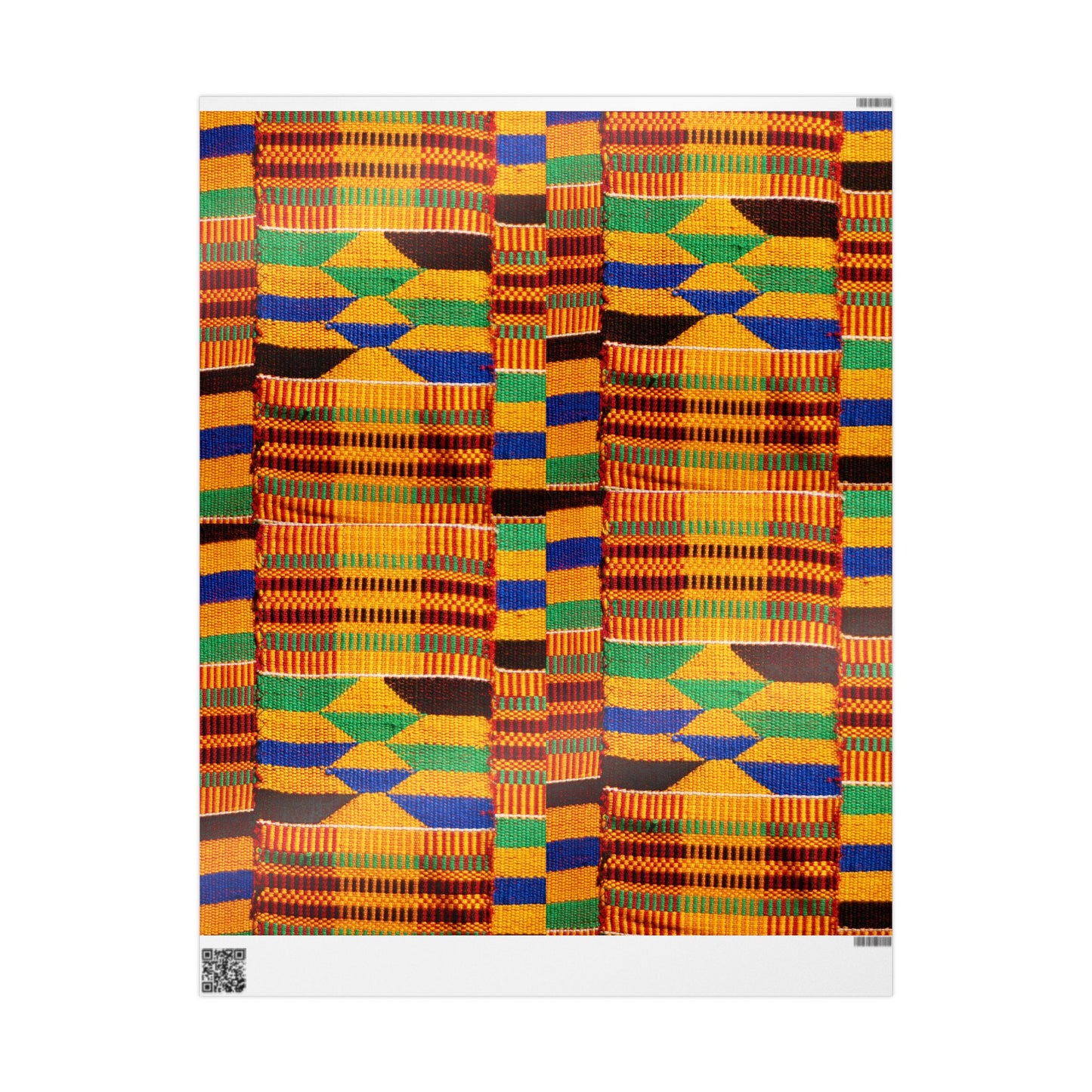 Kente Wrapping Paper, Matte or Glossy finish