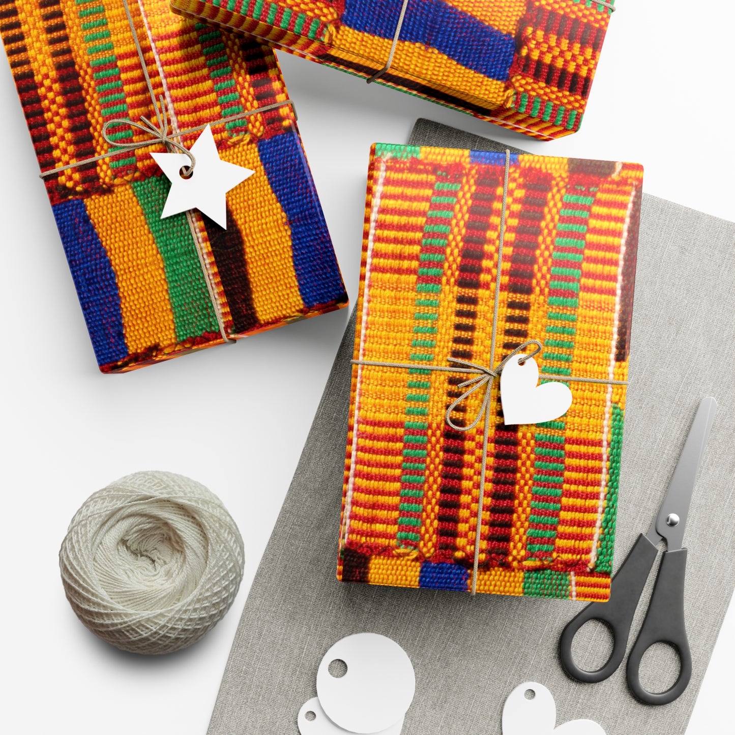 Kente Gift Wrap Paper, Matte or Satin finish