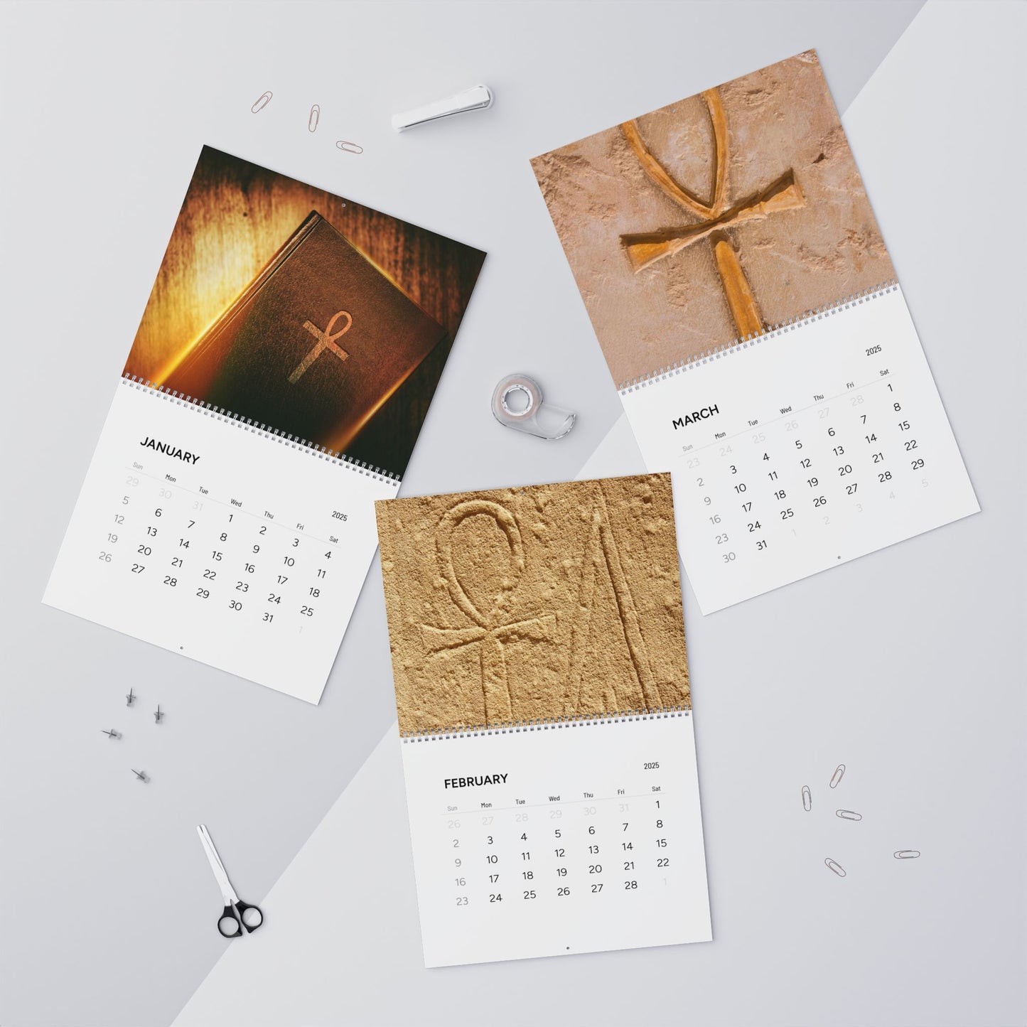 Ankh (Spiralbound) Wall Calendar (2024), Symbol of Life