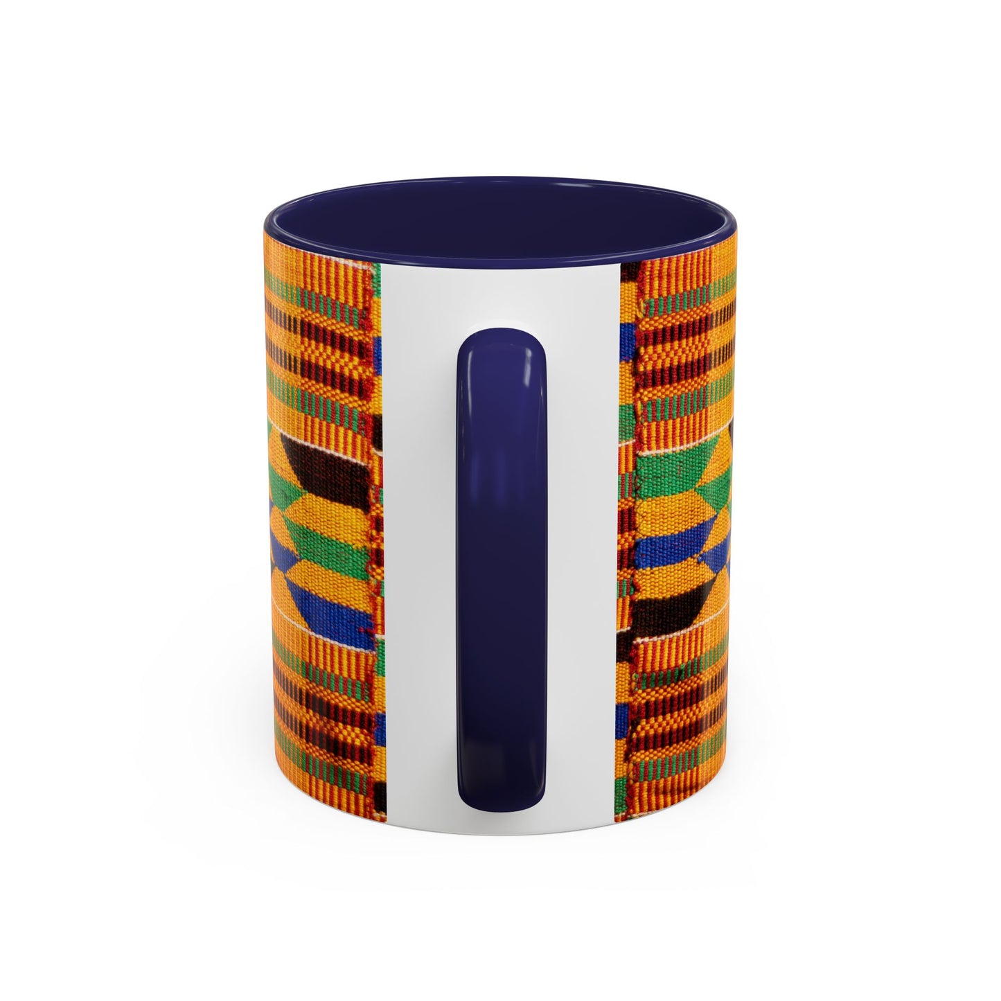 Kente Print Accent Coffee Mug, 11oz