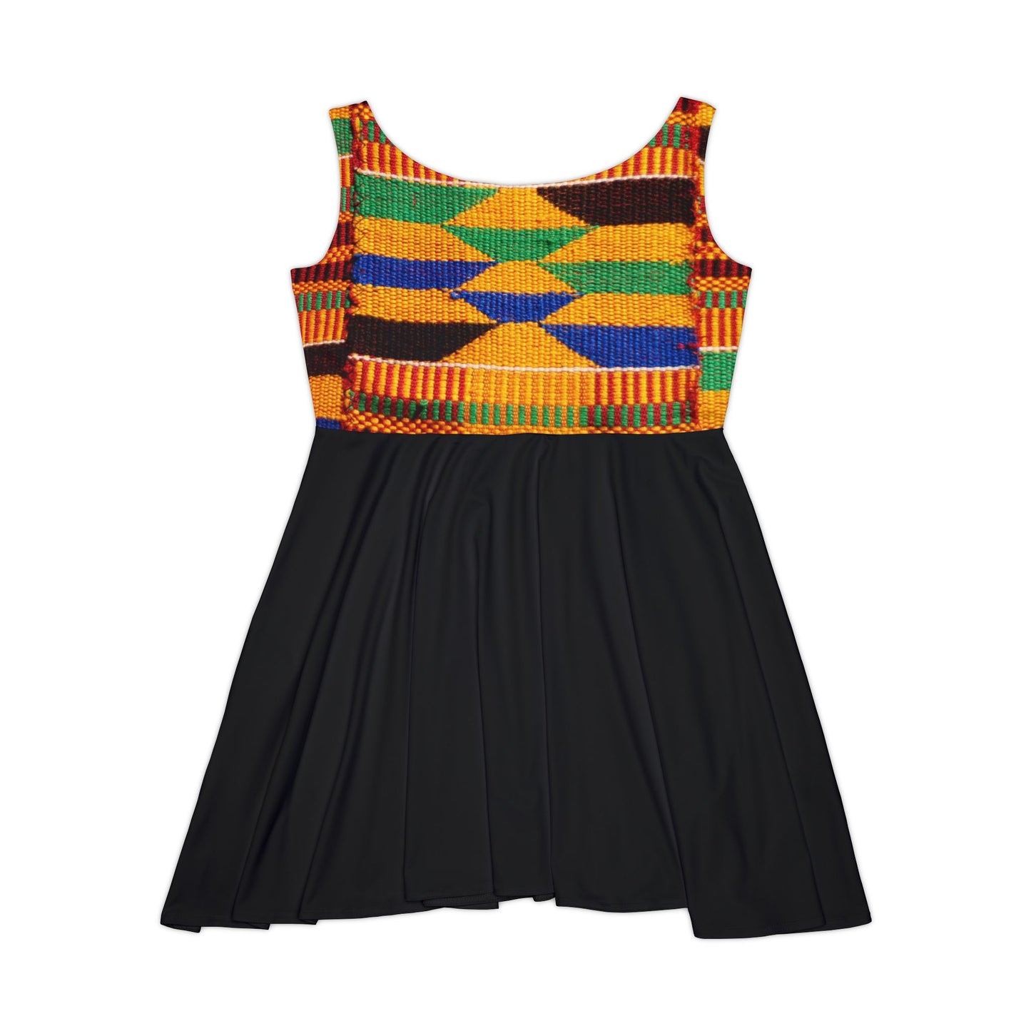 Kente Print Women's Skater Dress (AOP)