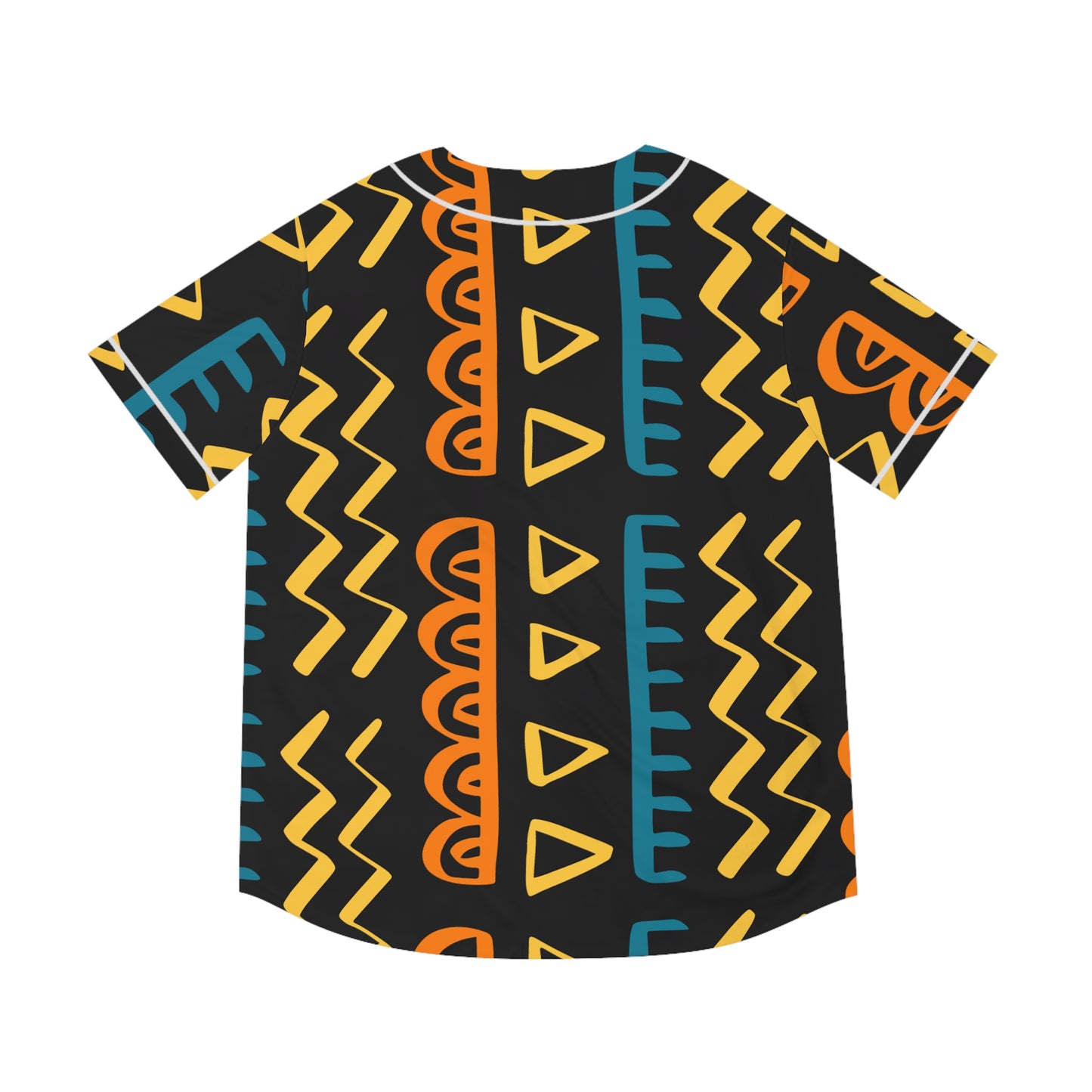 Tribal African Aztec Pattern - Men's Baseball Jersey (AOP)