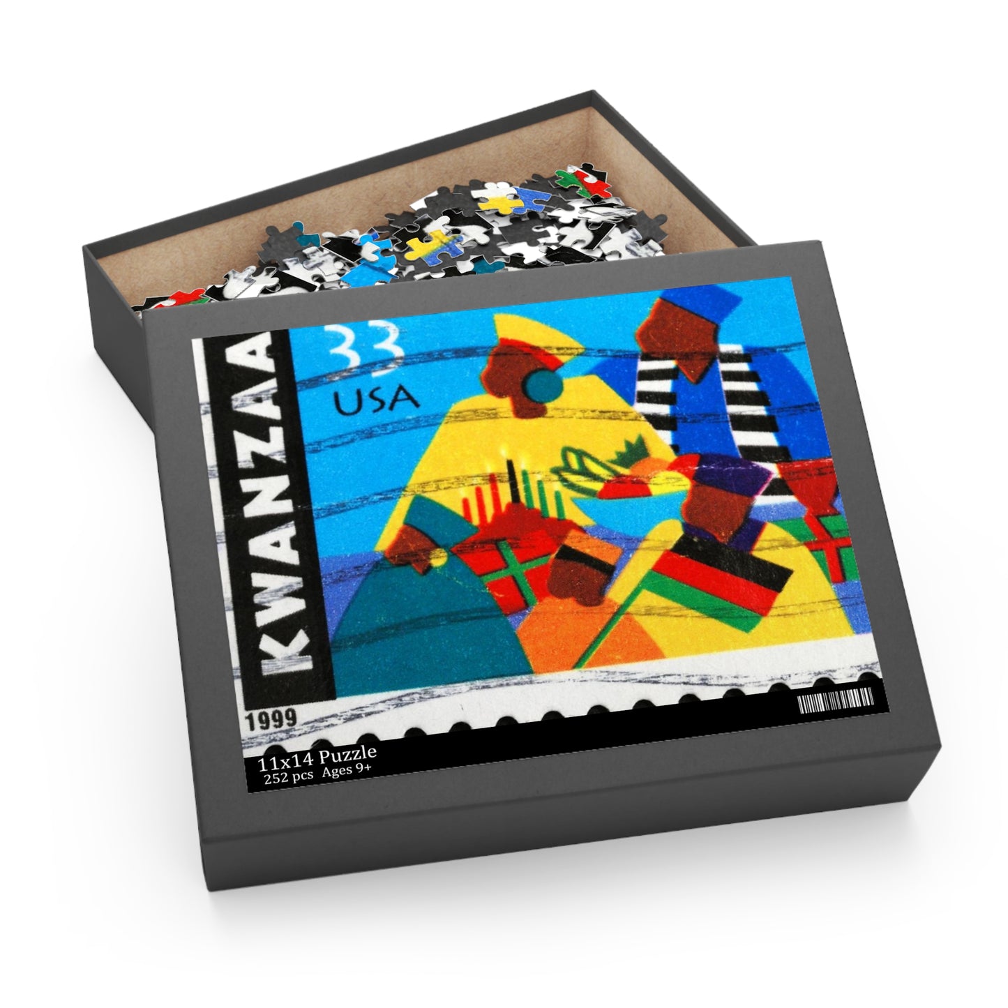 Kwanzaa Poster Stamp Puzzle (120, 252, 500-Piece)